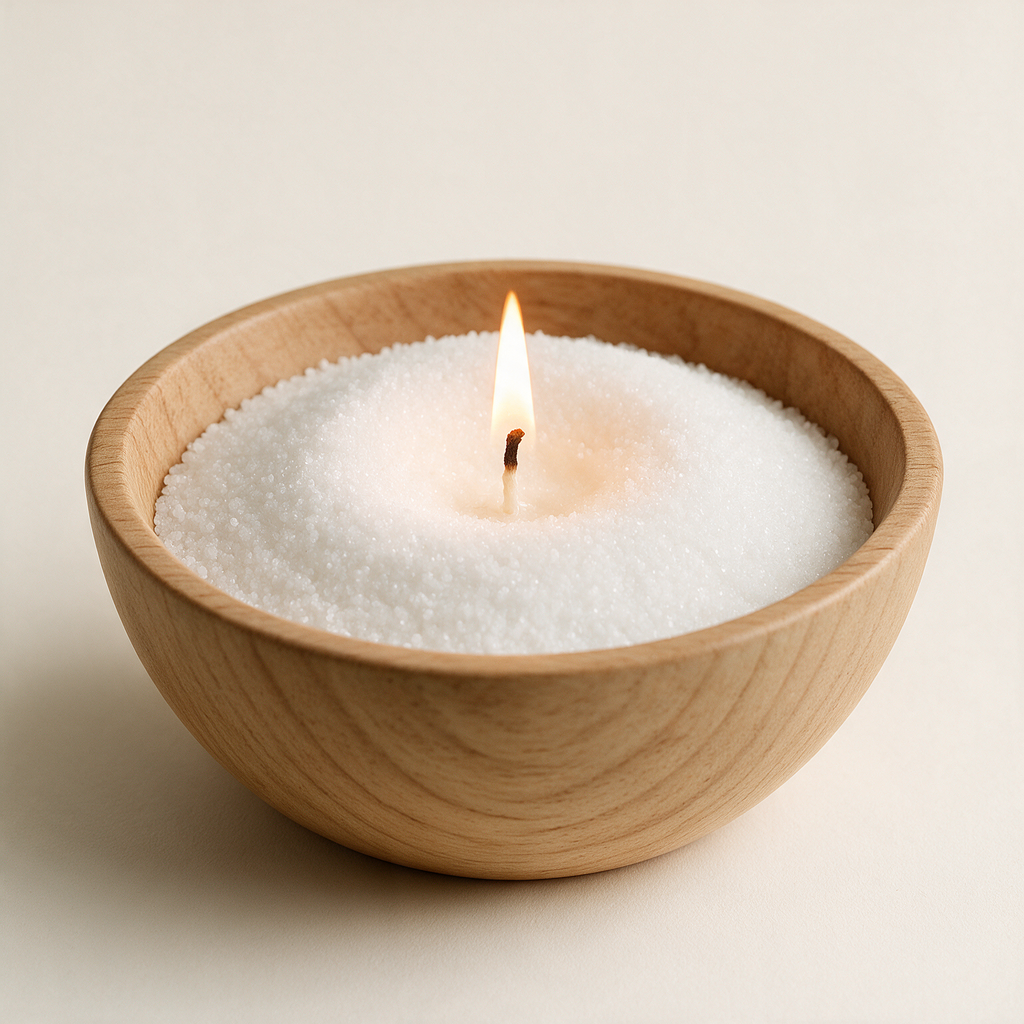 Vela Perlada "Blanco Hielo"