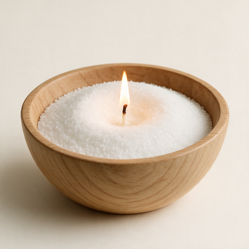 Vela Perlada "Blanco Hielo"